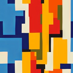 Colorful Abstract Seamless Geometric Pattern Background Texture Design Vector Print Wallpaper

