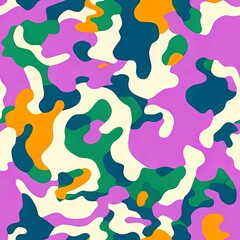 Colorful Abstract Seamless Geometric Pattern Background Texture Design Vector Print Wallpaper

