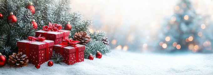 Photography of a collection of beautifully wrapped gifts on the floor.