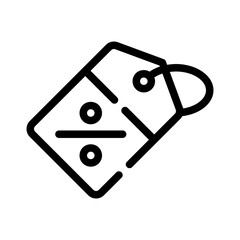 Discount line icon