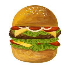 Hamburger llustration 