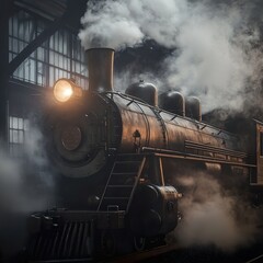 Vintage Steam Locomotive: A Majestic Journey Through Time