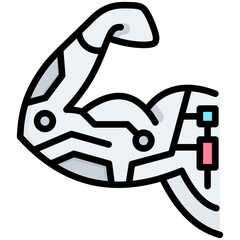 Obraz premium Bionic Hand Icon