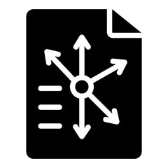 coordinate axes Solid icon