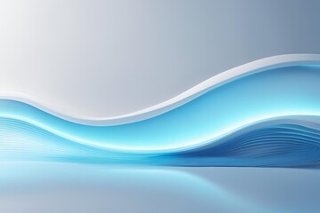 Sky blue and white modern wave technology futuristic abstract background