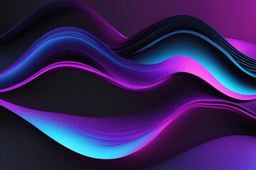 Purple blue and pink wave technology futuristic abstract background