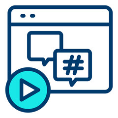 Fototapeta premium Social Icon