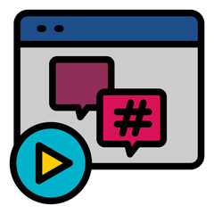 Obraz premium Social Icon