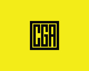 CGA logo design vector template. CGA