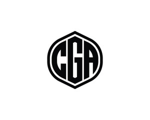CGA logo design vector template. CGA