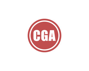 CGA logo design vector template. CGA