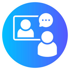 interview gradient icon