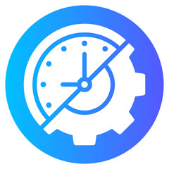 time management gradient icon