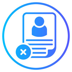 rejected gradient icon