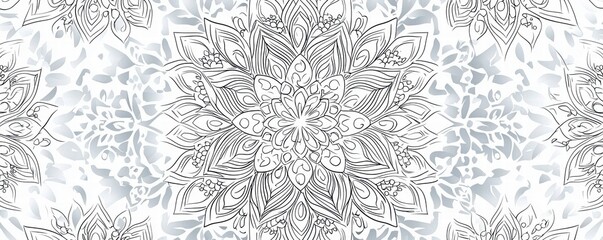 Ornate Mandala Design on Abstract Background.