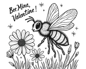 Bee Mine Valentine with Honey Bee Garden