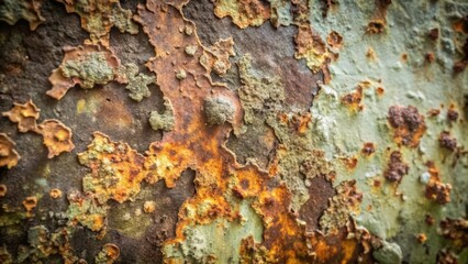 Fototapeta premium A Detailed Close-up of Rust and Corrosion on a Metal Surface