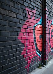 graffiti on brick wall
