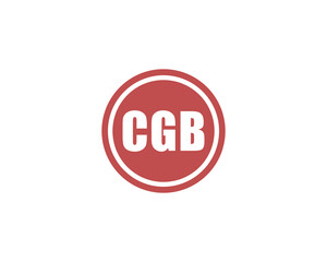 CGB logo design vector template. CGB