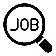 job search glyph icon