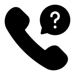phone call glyph icon