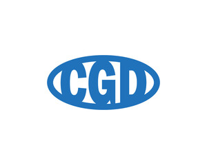CGD logo design vector template. CGD