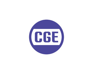 CGE logo design vector template. CGE