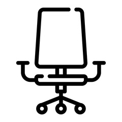 office chair line icon