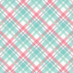 Plaid pattern vector Check fabric texture Seamless textile design for clothes paper 
