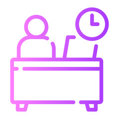 human resources gradient icon