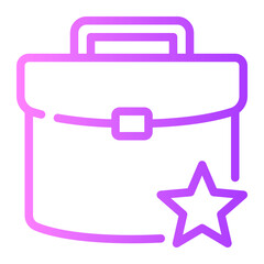 suitcase gradient icon