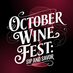 Obraz premium October Wine Fest Sip And Savor A Celebratory Event