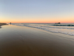 Sunset in winter, North Shore, Sunshine Coast, Queensland, Australia 