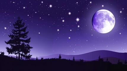 And purple stamy night Sky purple galactic background