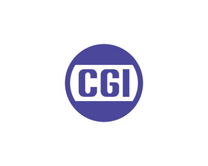CGI logo design vector template. CGI