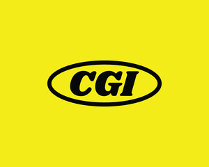 CGI logo design vector template. CGI