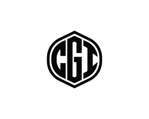 CGI logo design vector template. CGI