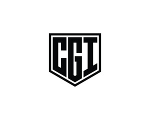 CGI logo design vector template. CGI