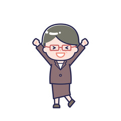 スーツ中年／女性 03