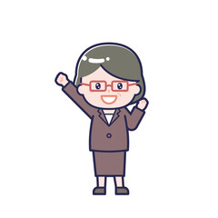 スーツ中年／女性 06