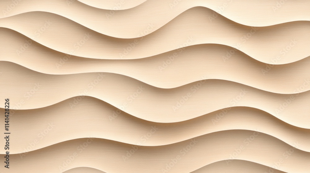 Aufkleber abstract wavy texture in neutral tones for design use.