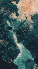 Enchanted Waterfall: A Serene Nature Escape