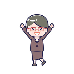 スーツ中年／女性 03