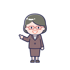 スーツ中年／女性 16