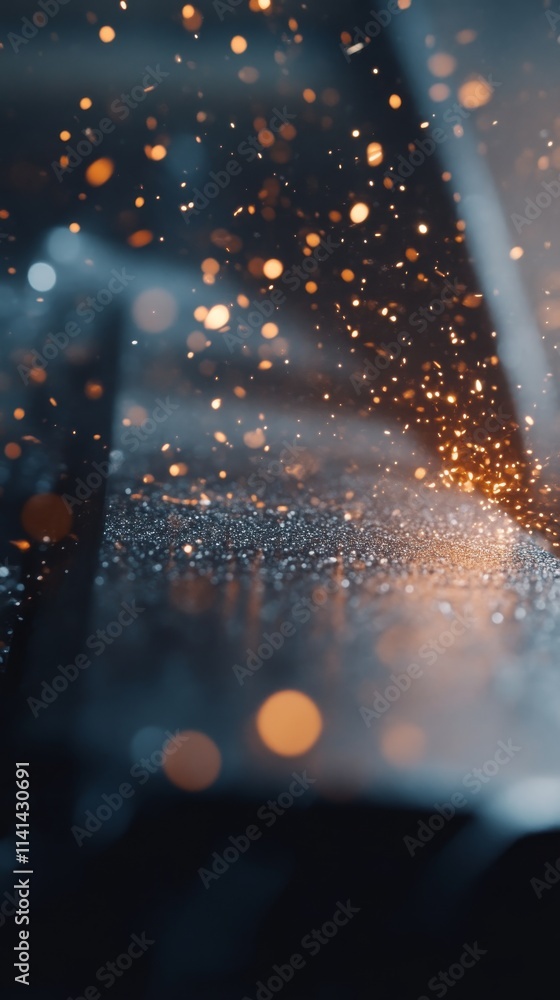 Aufkleber abstract sparkling lights with bokeh effect