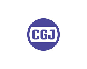 CGJ logo design vector template. CGJ