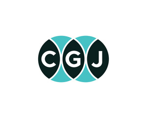 CGJ logo design vector template. CGJ
