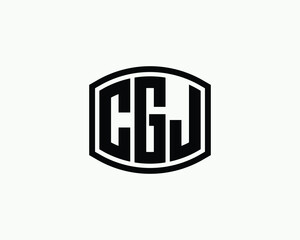 CGJ logo design vector template. CGJ