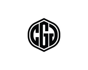 CGJ logo design vector template. CGJ