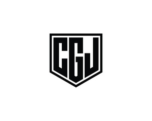CGJ logo design vector template. CGJ